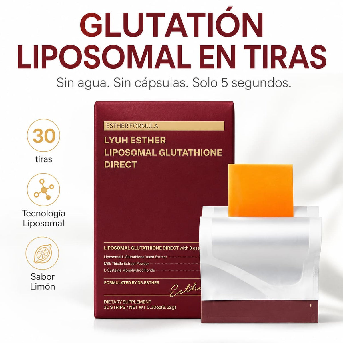 Tiras de Glutatión Liposomal